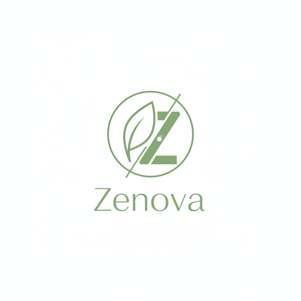 Logo Zenova - Blanc et Vert